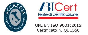 Siamo certificati UNI EN ISO 9001:2015